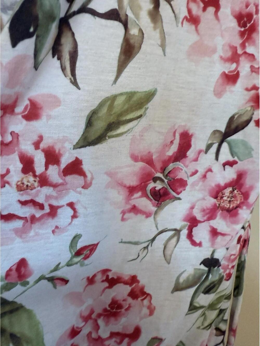 Show Me Your Mumu O/S Brie Garden of Blooms Short Kimono Robe Pink Green Floral - Picture 4 of 6